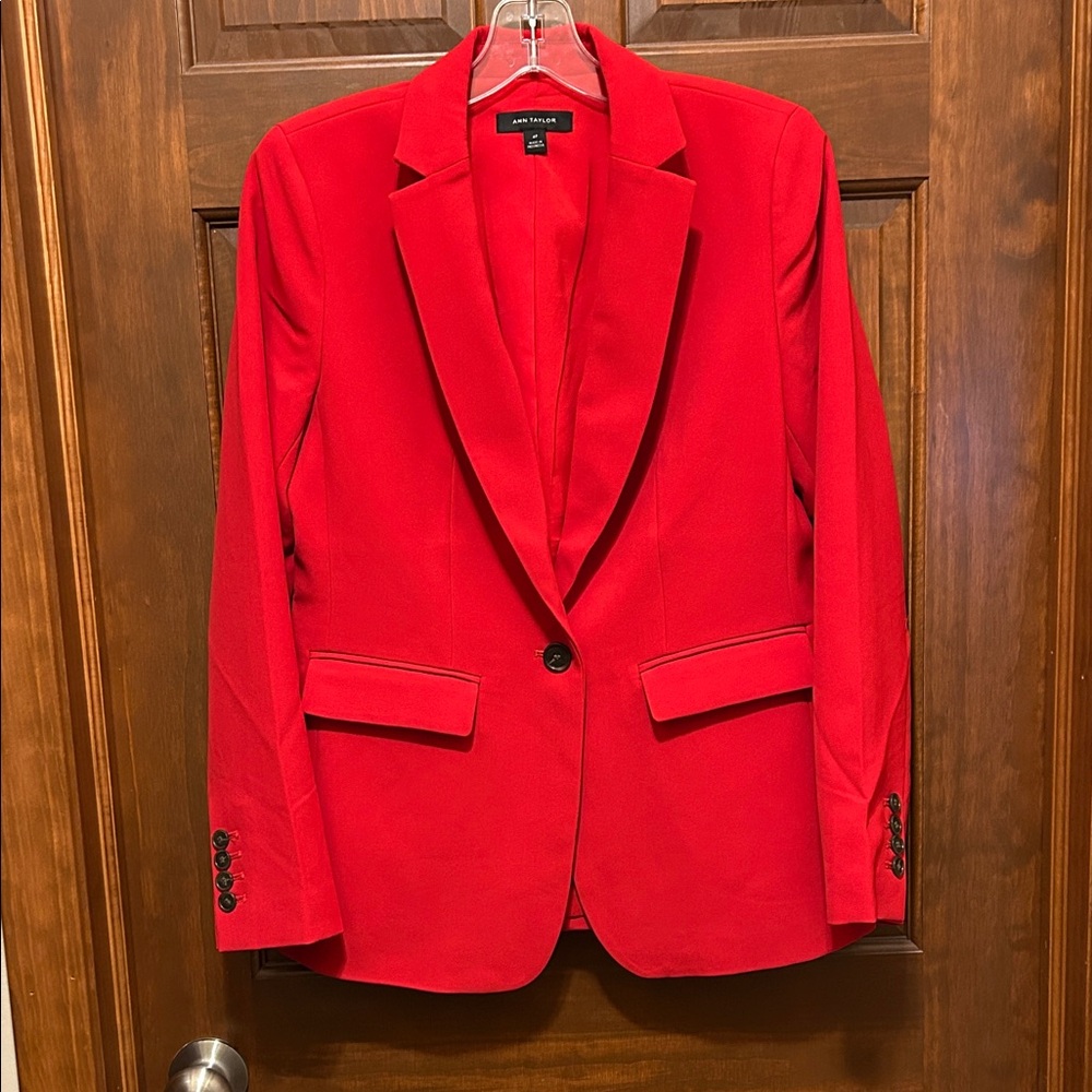 Ann Taylor Vibrant Red Women's Blazer